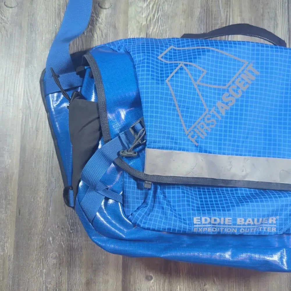 First Ascent Messenger Laptop Bag by Eddie Bauer Expedition Outfitter Blue